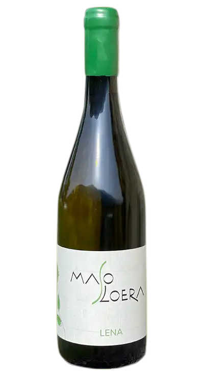 Bottiglia di vino con etichetta "Maso Loera Lena".